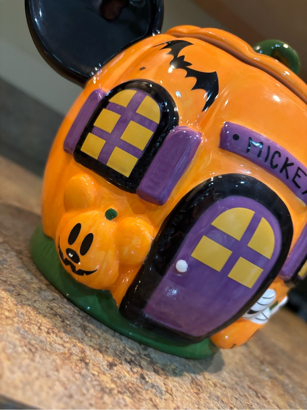 Mickey Pumpkin Halloween Candy cookie Jar canister home decor - Picture 3 of 12